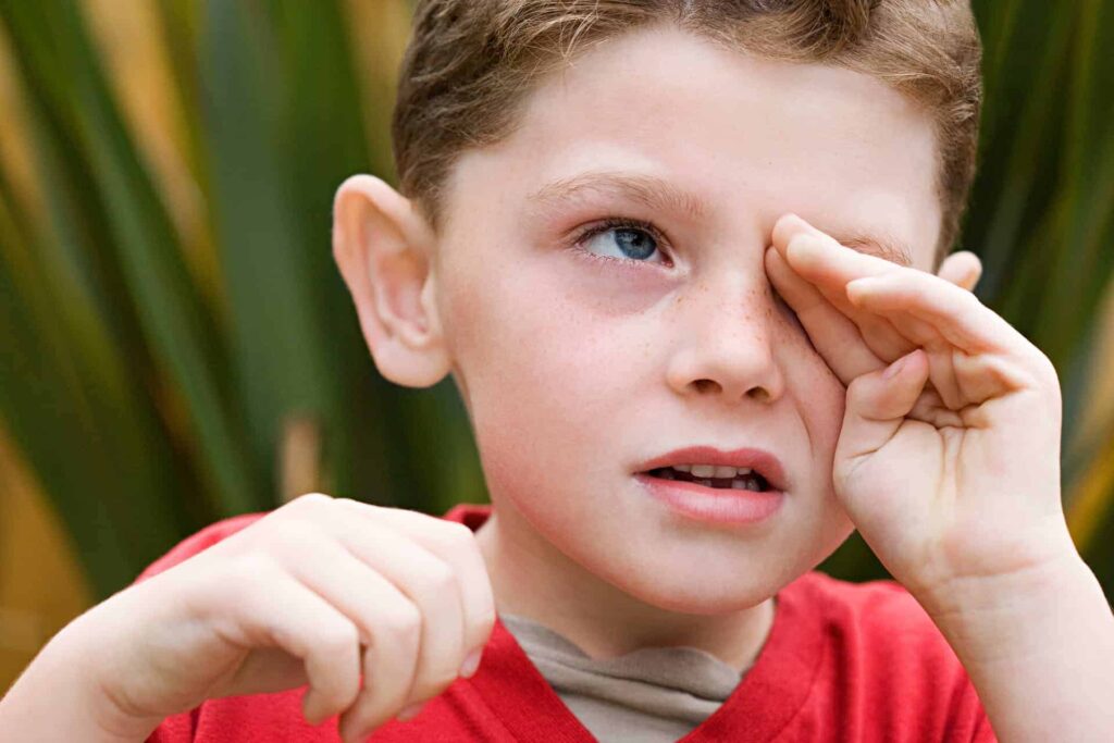 Eye Allergies in children itching