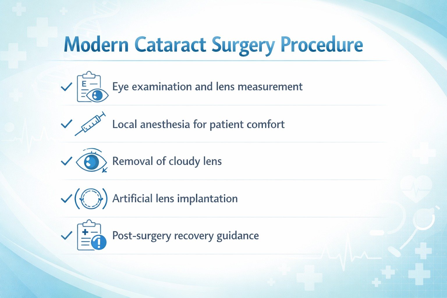 Common Cataract Surgery Methods