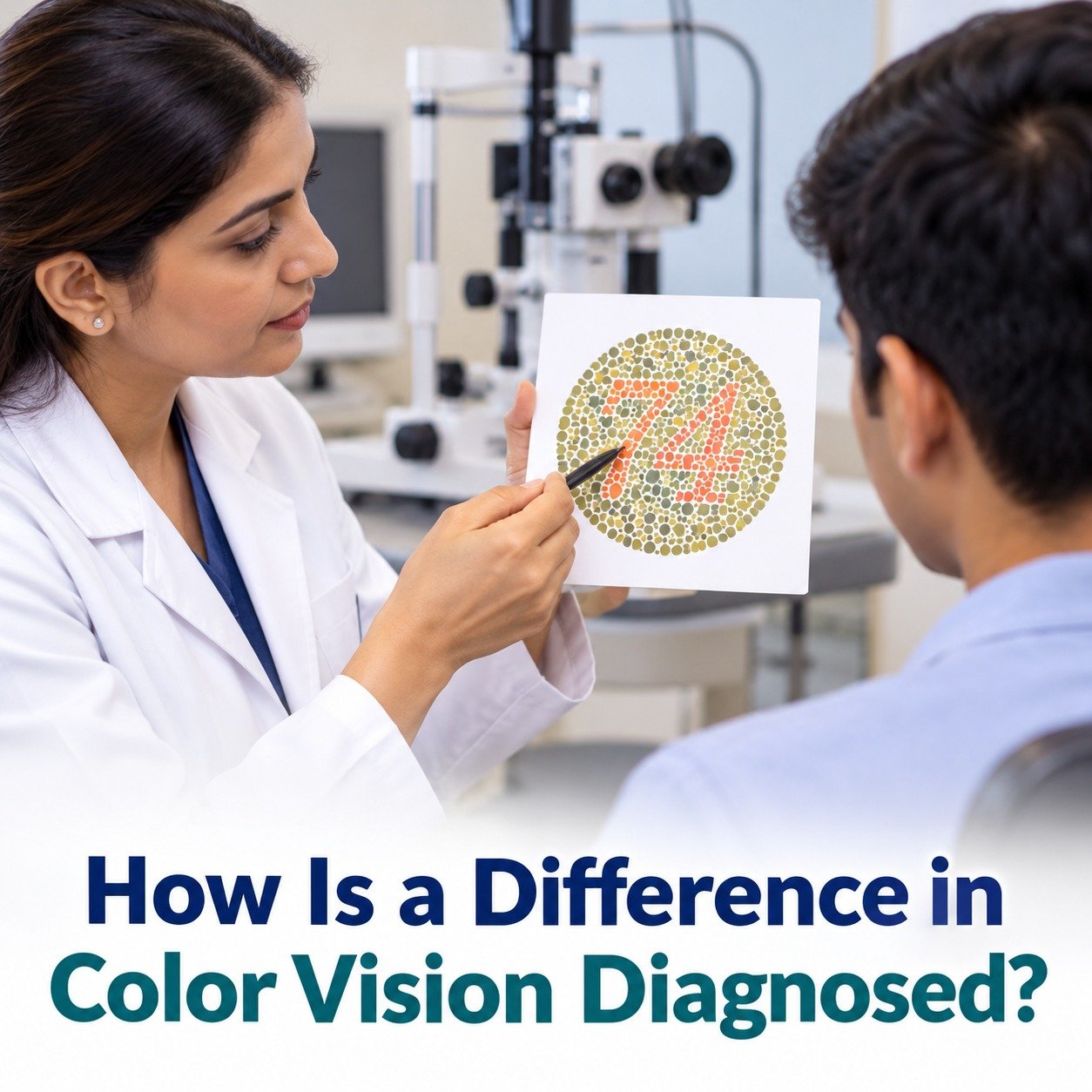 How Is a Difference in Color Vision Diagnosed